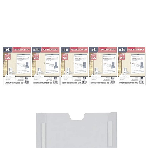 Quadro de Aviso A5 Dello 210x150x5mm Kit 5