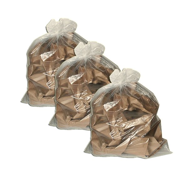 Saco de Lixo Transparente 20L 100 Unidades Kit 3