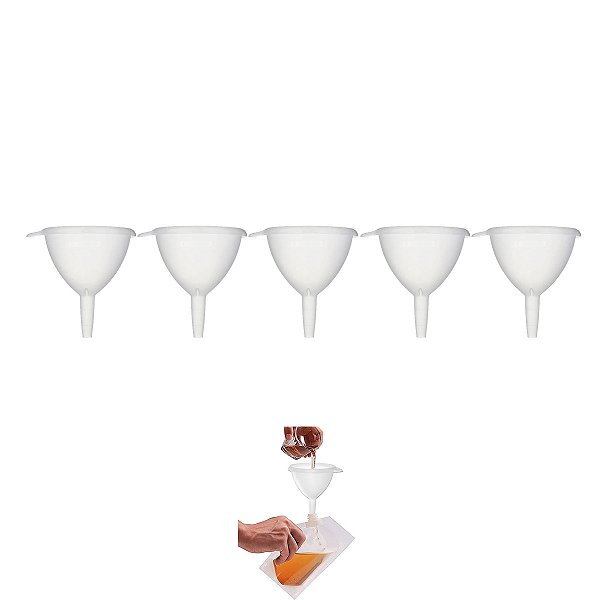 Funil Resistente Transparente Sanremo Casar Kit 5