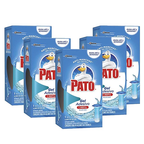 Gel Adesivo Para Sanitários Pato Marine Refil Kit 5