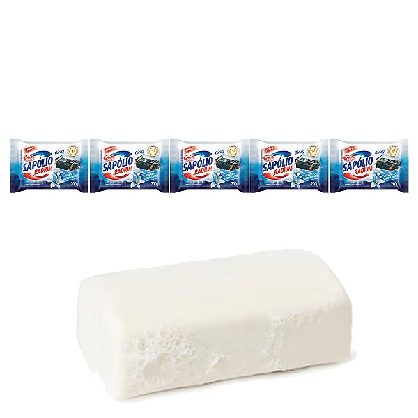 Saponáceo Sapólio Radium Em Barra 200ml Bombril Kit 5