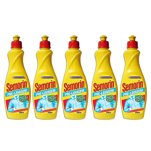 Semorin Pré Lavagem Remove Manchas Kit 5