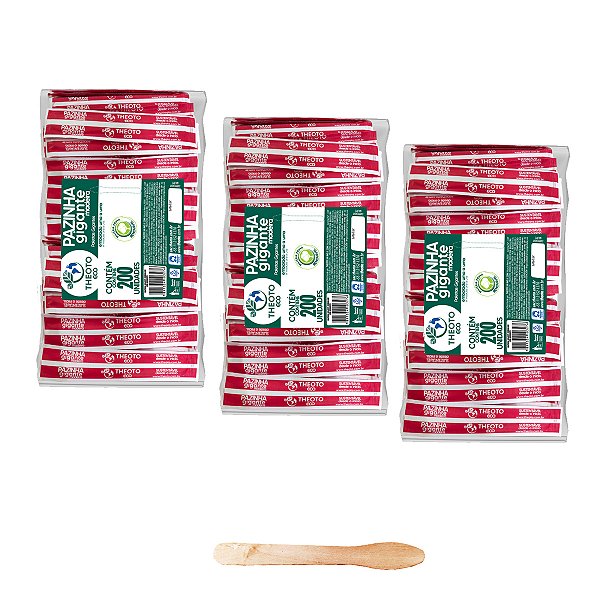 Pazinha Mexedor Gigante Theoto Sorvete Sobremesa Caldo Kit 3