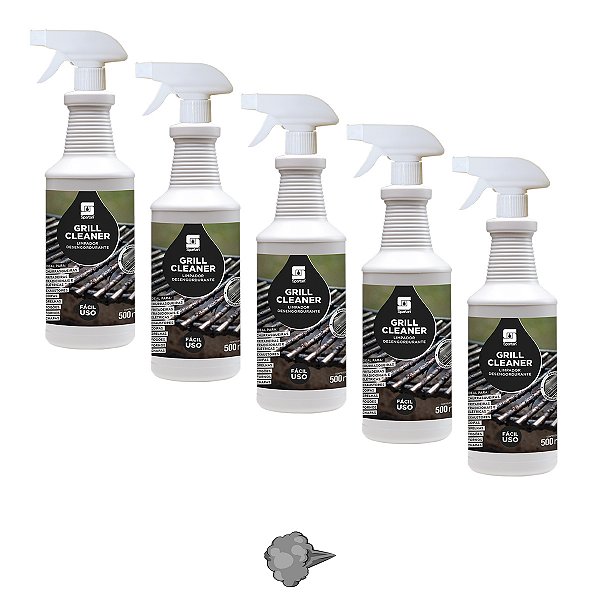 Limpador Desengordurante Grill Cleaner Spartan Grelhas Kit 5