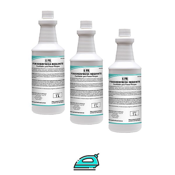 Amaciante Facilitador Passar R Finisher Fresh Requinte Kit 3