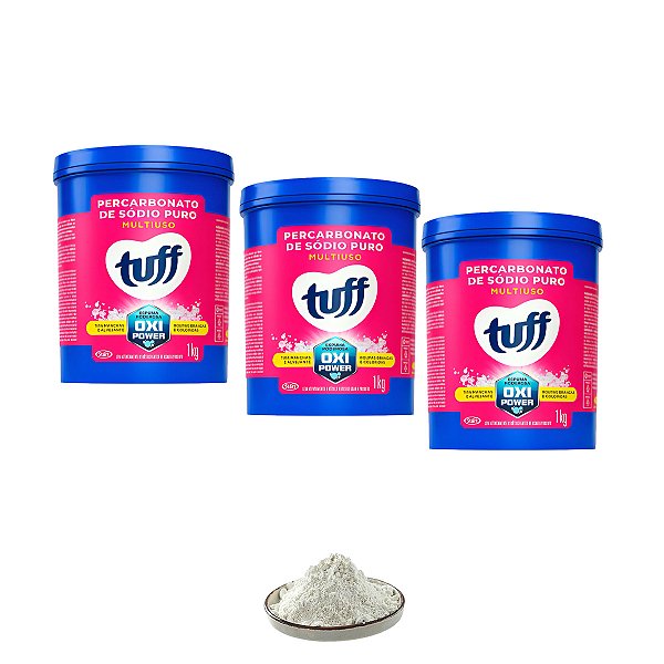 PERCARBONATO DE SODIO TUFF ROUPAS BRANCAS KIT 3