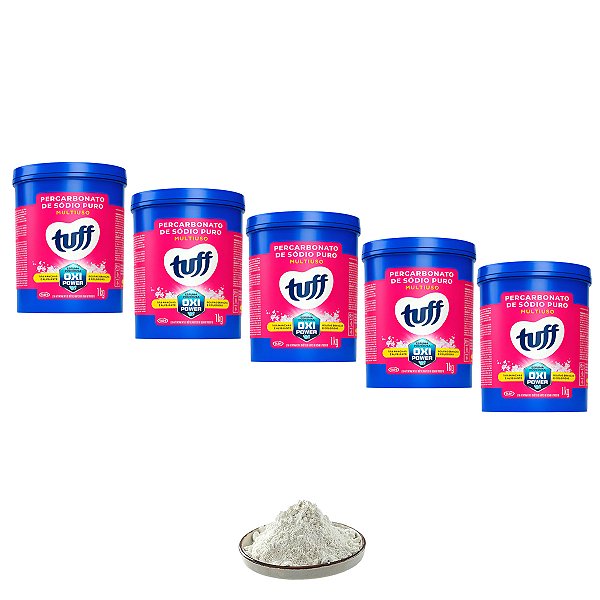 PERCARBONATO DE SODIO TUFF ROUPAS BRANCAS KIT 5