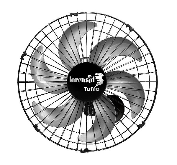 Ventilador Parede 50cm Tufão Preto Bivolt Lorenside