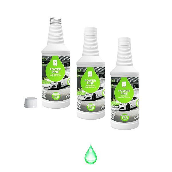 Detergente Desengraxante Power Pine Spartan Kit 3