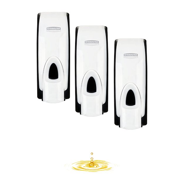 Dispenser Sabonete Liquido MOD Spray Kimberly-clark KIT 3