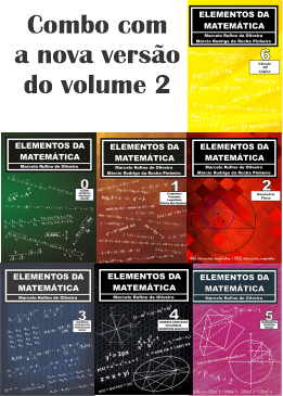 2. Combo - 7 volumes da coleção Elementos da Matemática