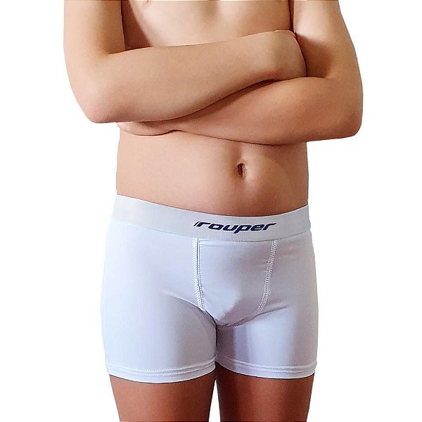 Cueca Rouper Boxer Algodão com Elastano (Infantil)