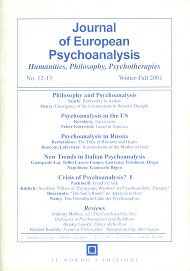 Journal of European Psychoanalysis - n.12-13 - Winter-Fall 2001 -