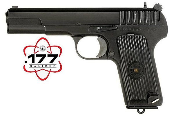 PISTOLA LEGENDS UMAREX CO2 4,5MM TT-33 PRETA