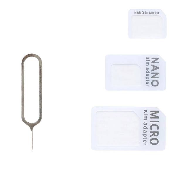 ADAPTADOR DE CHIP NANO SIM 4 EM 1 NOOSY ES-CHIP-01 - PRETO