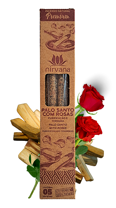 Incenso de Palo Santo com Rosas