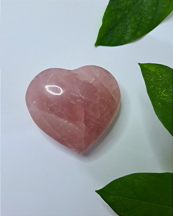 Coração Quartzo Rosa G