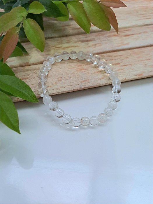 Pulseira Cristal de Quartzo Transparente