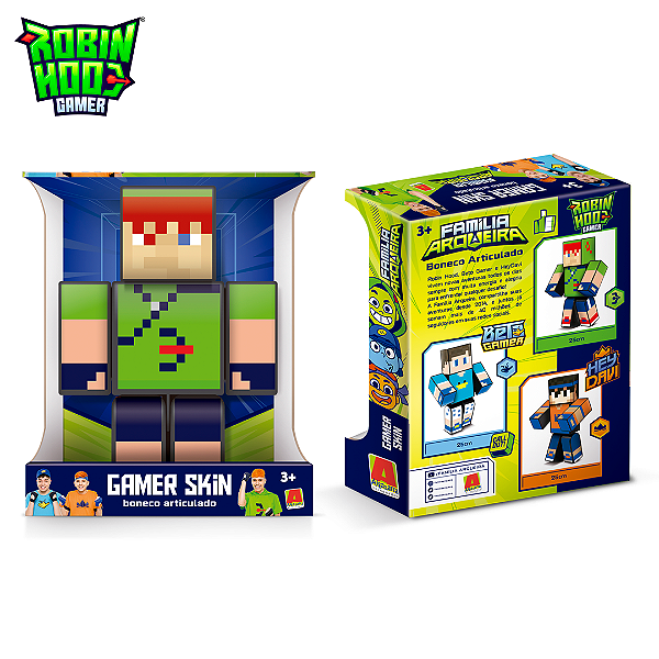 Boneco Robin Hood + HEY Davi + Beto Gamer 25 CM Minecraft – Starhouse Mega  Store