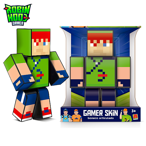 Boneco Minecraft Familia Arqueira Beto Gamer 25cm r