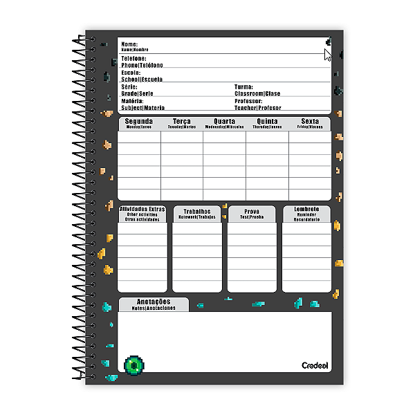 Caderno Universitário Boruto C/ 80 Folhas Pautadas - Modelos Variados -  Gôri's Paper - Papelaria Física e Online