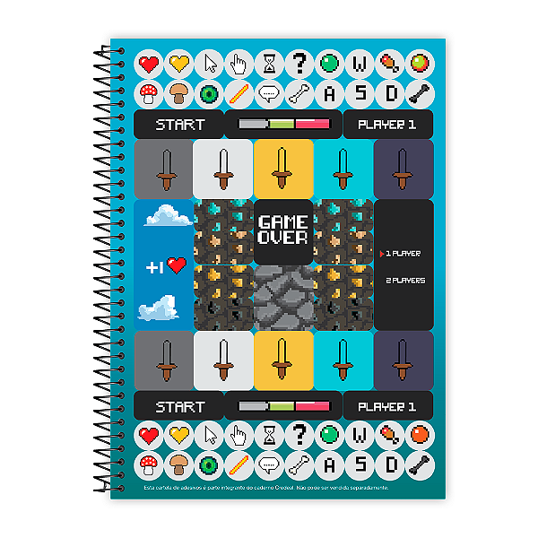 Caderno Espiral Capa Dura Universitário 1 Matéria Robin Hood Gamer