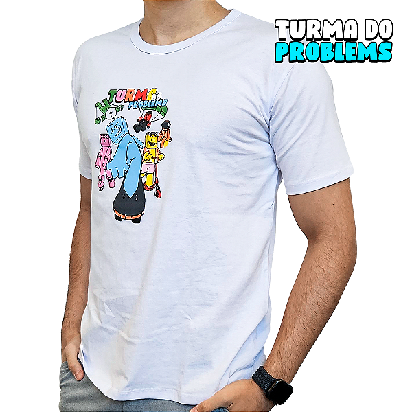 CAMISETA TURMA DO PROBLEMS BRANCA