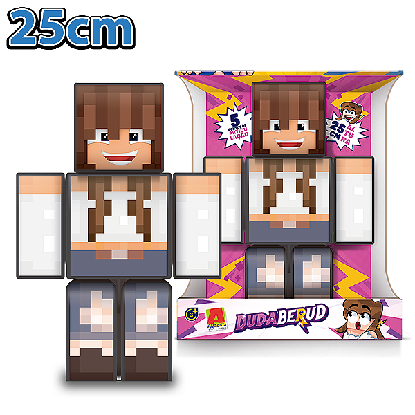 Boneca Duda Berud 25cm MINECRAFT - ALGAZARRA