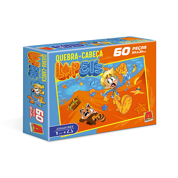 Jogo Quebra Cabeça  - 60 PCS -  Lopers