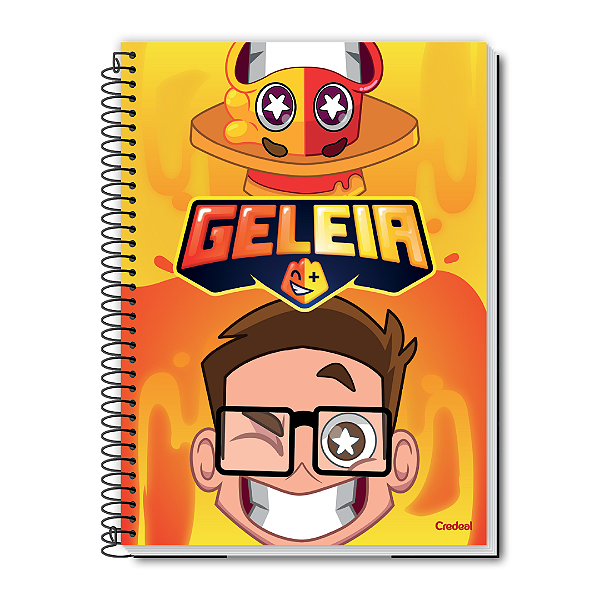 Caderno Universitário 1 Matéria, 80 folhas - Geleia
