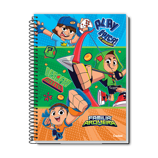 Caderno Universitário   - Família Arqueira  - Play Épica