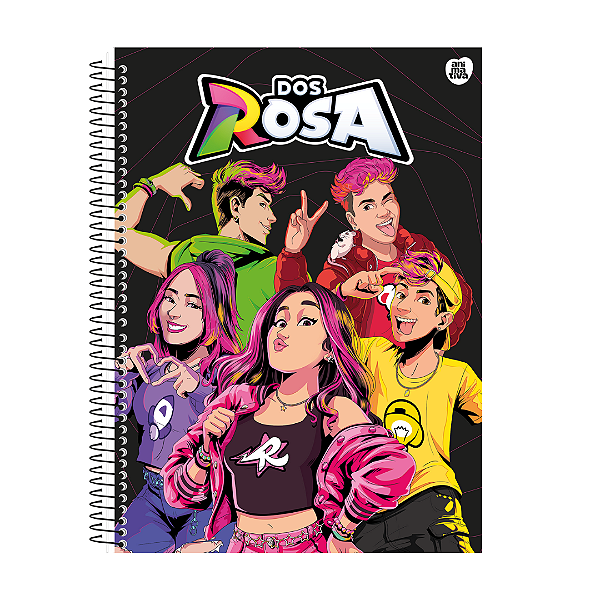 Caderno Universitário - 1 Matéria, 80 folhas  - Dos Rosa
