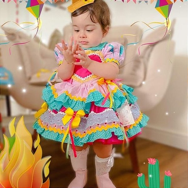 vestido caipira color - Nina for baby