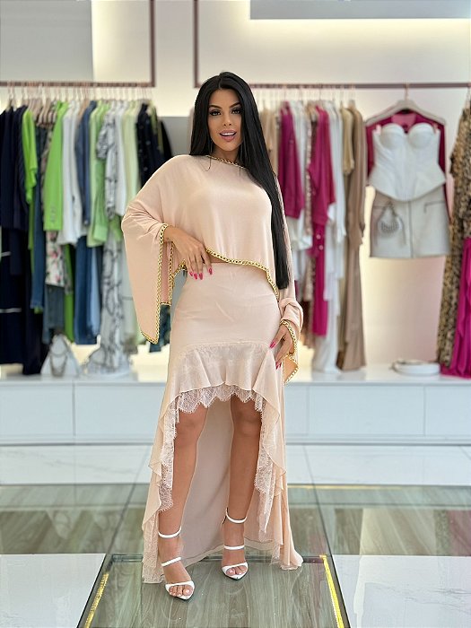 SAIA MULLET RENDA MEIO BARRA