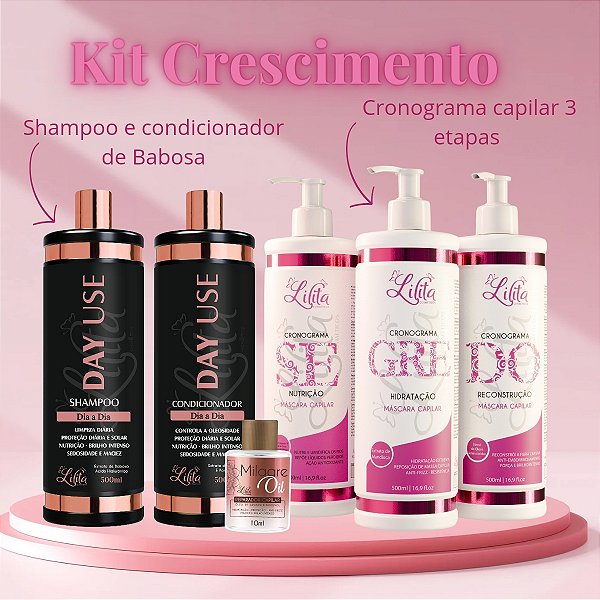 Kit tratamento Capilar fortalecimento e crescimento dos fios