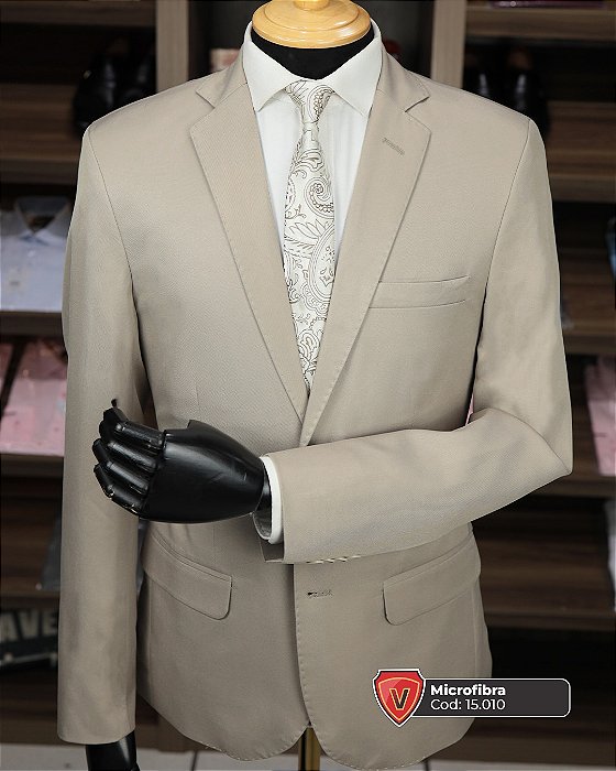 Terno masculino bege areia