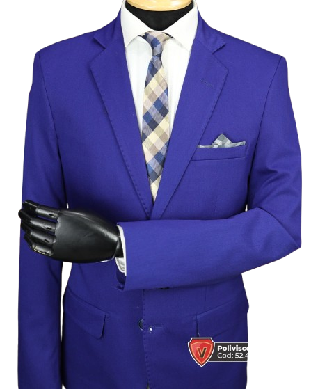 Terno Poliviscose azul royal
