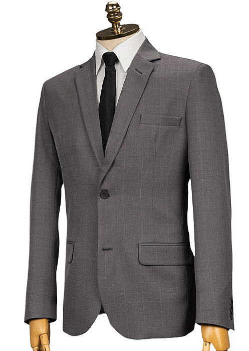 Terno Microfibra Grafite Xadrez