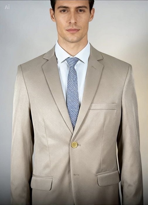 Terno microfibra caqui