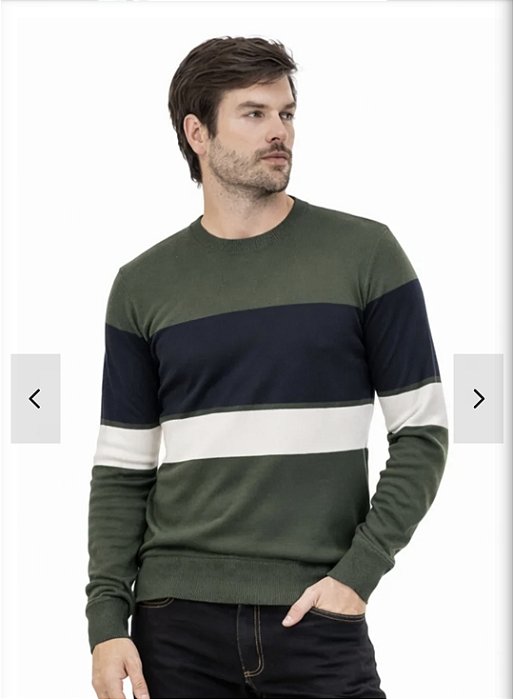 Sueter Stripe Crew Neck