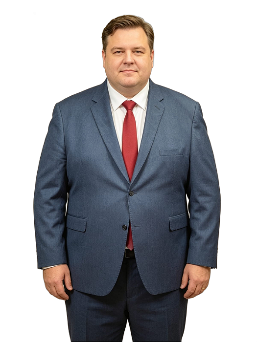 Terno Plus Size Premiun - Azul Marinho Melange