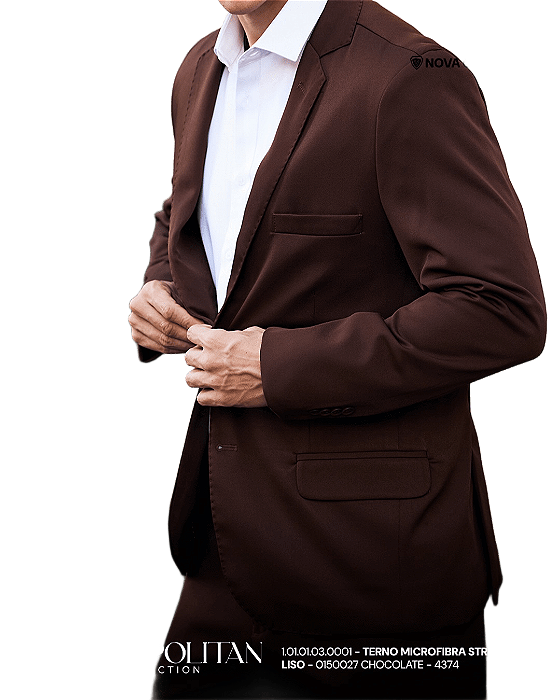 Terno microfibra stretch Chocolate