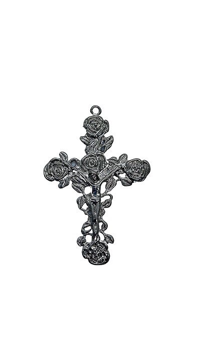 Cruz Rosa Grande Ouro Velho