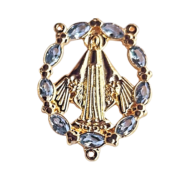 Entremeio Nossa Senhora das Gracas Zirconia Dourado