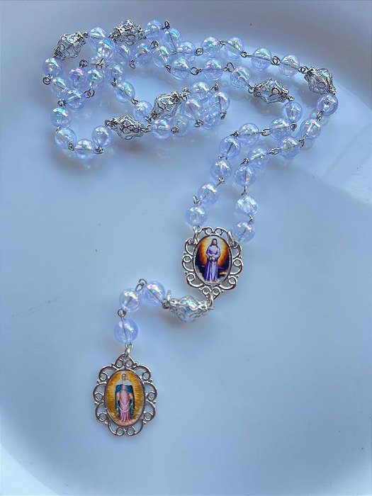 Kit montagem Nossa Senhora das Lágrimas/ Jesus Manietado Transparente