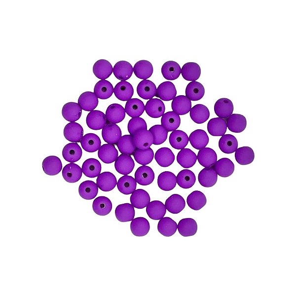 Conta Acrilica Roxo 8mm
