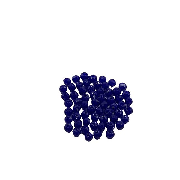 Cristal Facetado azul bic 6mm (60und)