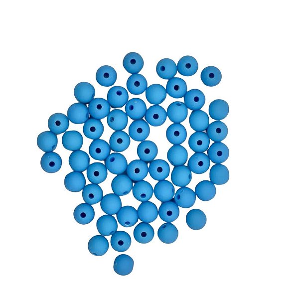 Conta Acrilica azul claro 8mm