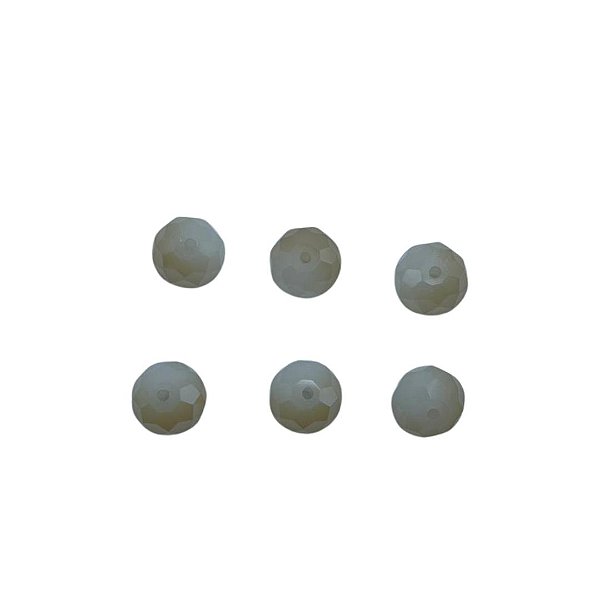 Cristal  bola ambar jateado 10mm (6und)