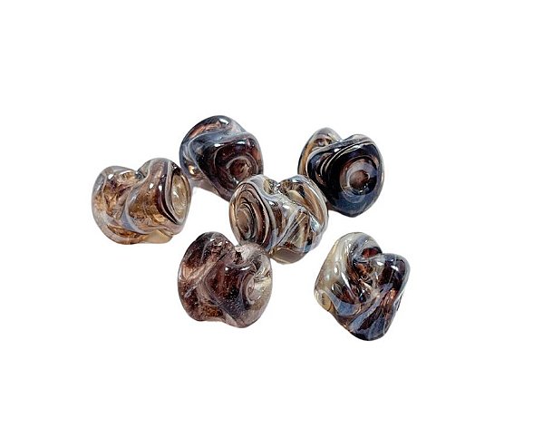Murano Bronze Mesclado 6 Unidades